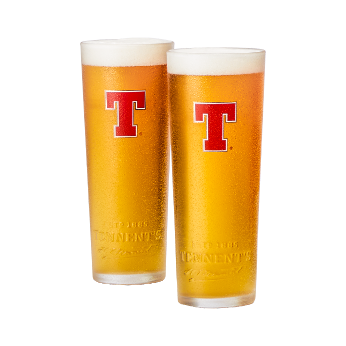 Tennent's Pint Glass Pack (2 Glasses) 1 Tennent's Pint Glass Pack (2 Glasses)
