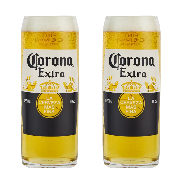 Corona Pint Glass Pack (2 Glasses) 1 Corona Pint Glass Pack (2 Glasses)