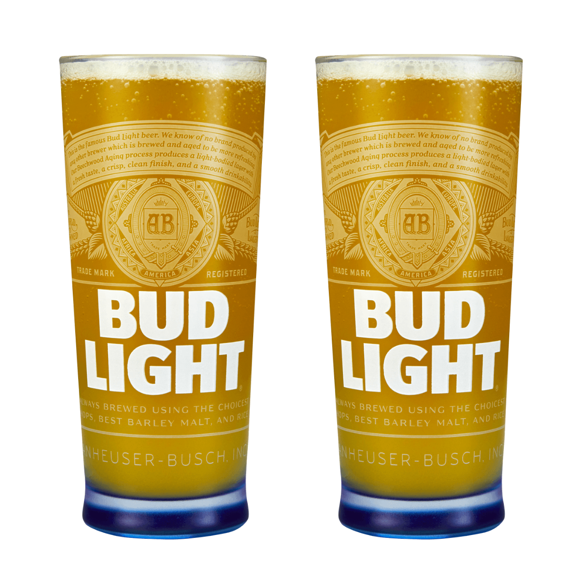 Bud Light Pint Glass Pack (2 Glasses) 1 Bud Light Pint Glass Pack (2 Glasses)