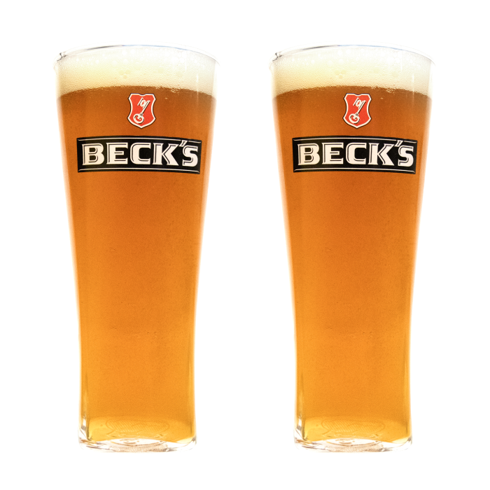 Becks Pint Glass Pack (2 Glasses) 1 Becks Pint Glass Pack (2 Glasses)