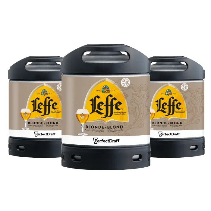 Leffe Blonde Keg Pack (2 or 3 Kegs) 1 Leffe Blonde Keg Pack (2 or 3 Kegs)