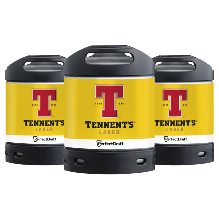 Tennent's Lager Keg Pack (2 or 3 Kegs) 1 Tennent's Lager Keg Pack (2 or 3 Kegs)