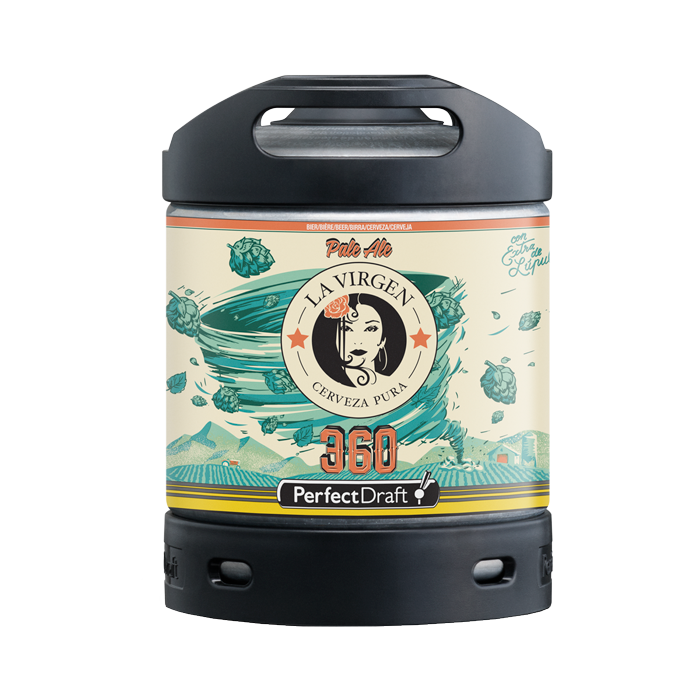 PerfectDraft Cervezas La Virgen 360 6L Keg 1 PerfectDraft Cervezas La Virgen 360 6L Keg